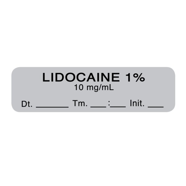 Nevs Lidocaine 1% 10mg/ml 1/2" x 1-1/2" Gray w/Black SANTW-0083 - main